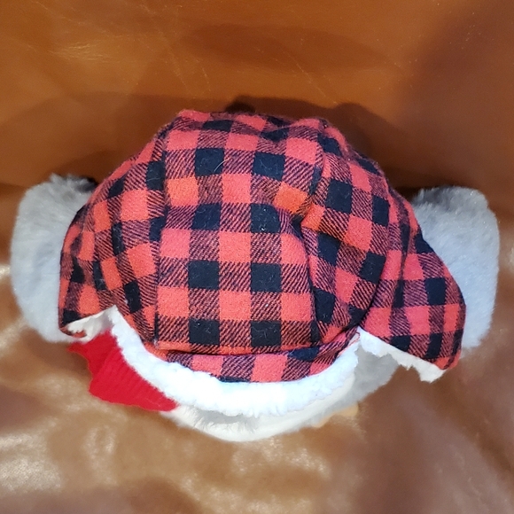 9 inch Bearington Collection Penguin with Winter Hat Scarf Stuffed Plush Decor - Picture 5 of 9